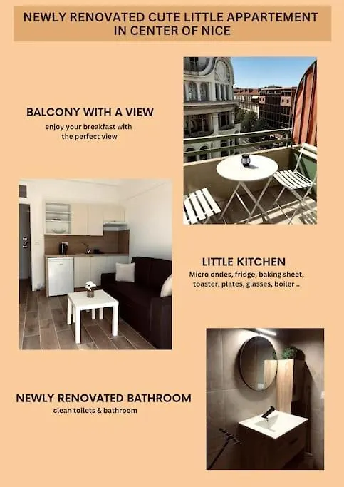 Apartman Studio Refait Neuf Centre-Ville Nizza Franciaország